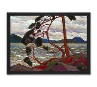 Tom Thomson The West Wind Algonquin Park Painting Artwork Framed Wall Art Print A4 Artery8 Black One Size