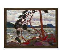 Tom Thomson The West Wind Algonquin Park Painting Artwork Framed Wall Art Print A4 Artery8 Brown One Size