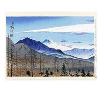 Artery8 Tomikichiro Vista Mount Fuji Kiyosato Station Japanese Art Print Canvas Premium Wall Decor Poster Mural