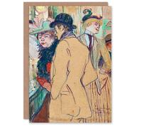 Artery8 Toulouse Lautrec Art Card Alfred la Guigne in a Cafe