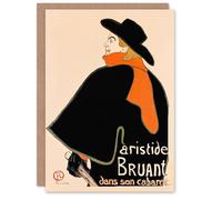 Artery8 Toulouse Lautrec Art Card Aristide Bruant in His Cabaret