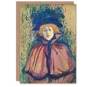 Artery8 Toulouse Lautrec Art Card Jane Avril Portrait with Hat