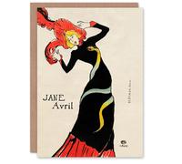 Artery8 Toulouse Lautrec Art Card Jane Avril Snake Dress Portrait
