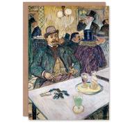 Artery8 Toulouse Lautrec Art Card Monsieur Boileau at the Cafe