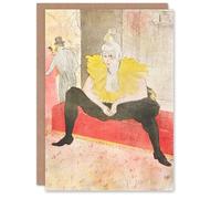 Artery8 Toulouse Lautrec Art Card The Seated Clowness Sketch