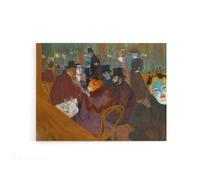 Artery8 Toulouse Lautrec At The Moulin Rouge Canvas Wall Art Print | Size: W24" x H32" Artery8 Multicolor W24" x H32"