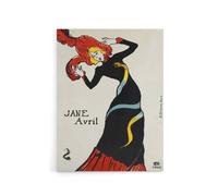 Artery8 Toulouse Lautrec Can Can Dancer Jane Avril Canvas Wall Art Print | Size: W18" x H24" Artery8 Multicolor W18" x H24"