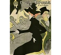 Artery8 Toulouse_Lautrec Divan Japonais Cafe Avril Guilbert Advert Large Wall Art Poster Print Thick Paper 18X24 Inch