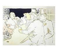 Artery8 Toulouse-Lautrec Irish American Bar Paris Advert Art Print Canvas Premium Wall Decor Poster Mural