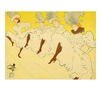 Artery8 Toulouse-Lautrec Mademoiselle Eglantine's Troupe Advert Art Print Canvas Premium Wall Decor Poster Mural