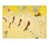 Artery8 Toulouse-Lautrec Mademoiselle Eglantine's Troupe Advert Unframed Wall Art Print Poster Home Decor Premium
