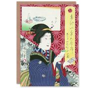 Artery8 Toyohara Kunichika Japanese Art Card Kogiku In Saruwaka Cho