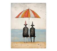 Artery8 Traffic Cone Sea View Whimsical Surreal Seaside Artwork By Rob Tidybeard Large Wall Art Poster Print Thick Paper 18X24 Inch