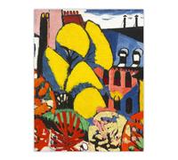 Artery8 Trees Urban Landscape Henry Lyman Sayen Wall Art Poster Print | Size: W18" x H24" Artery8 Multicolor W18" x H24"