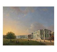 Artery8 Troost Front Buitenzorg Palace During Earthquake Art Print Canvas Premium Wall Decor Poster Mural