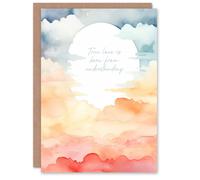 Artery8 True Love is Born from Understanding Watercolour Spiritual Card in Orange Artery8 Orange