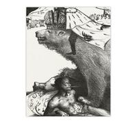 Artery8 Tsar Nicholas Ii On The Russian Bear Holst Wall Art Poster Print 12X16"