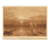 Artery8 Turner Mildmay Sea Piece Annis Easling Engraving Art Print Canvas Premium Wall Decor Poster Mural
