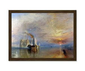 Artery8 Turner The Fighting Temeraire Ship Painting Artwork Framed Wall Art Print A4