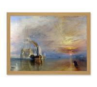 Artery8 Turner The Fighting Temeraire Ship Painting Artwork Framed Wall Art Print A4