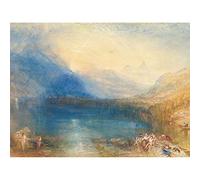 Artery8 Turner The Lake Of Zug Painting Unframed Wall Art Print Poster Home Decor Premium