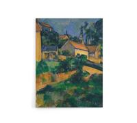 Artery8 Turning Road at Montgeroult Paul Cezanne Canvas Wall Art Print | Size: W12" x H16" Artery8 Multicolor W12" x H16"