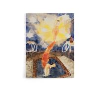 Artery8 Two Acrobats in Red Tights Charles Demuth Canvas Wall Art Print | Size: W18" x H24" Artery8 Multicolor W18" x H24"