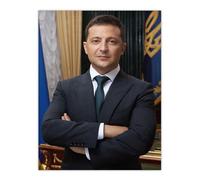Artery8 Ukraine President Volodymyr Zelensky Official Portrait Large Wall Art Poster Print Thick Paper 18X24 Inch