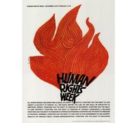 Artery8 Unframed Wall Art Advert Charity Unesco Human Rights Flame Usa - 12X16 Inch