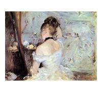 Artery8 Unframed Wall Art Berthe Morisot Lady Toilet Old Master Painting - 12X16 Inch