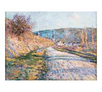 Artery8 Unframed Wall Art Claude Monet The Road To Vetheuil - 12X16 Inch