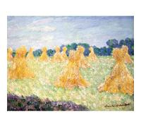 Artery8 Unframed Wall Art Claude Monet The Young Ladies Of Giverny Sun Effect - 12X16 Inch