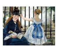 Artery8 Unframed Wall Art Edouard Manet Le Chemin De Fer - 12X16 Inch