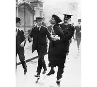 Artery8 Unframed Wall Art Emmeline Pankhurst Suffragette Arrested 1914 Photo - 12X16 Inch