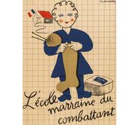 Artery8 Unframed Wall Art Fix-Masseau Knitting Godmother School Advert - 12X16 Inch