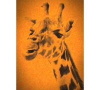 Artery8 Unframed Wall Art Giraffe Head Illustration - 12X16 Inch