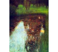 Artery8 Unframed Wall Art Gustav Klimt The Marsh Old Master Painting - 12X16 Inch