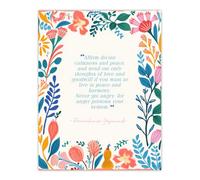 Artery8 Unframed Wall Art Hinduism Affirm Divine Calm Paramahansa Yogananda Quote - 12X16 Inch
