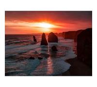 Artery8 Unframed Wall Art Holthausen Twelve Apostles Sunset Australia - 12X16 Inch