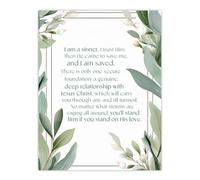 Artery8 Wall Art Print I am a Sinner Charles Spurgeon Quote Bible Verse Green Poster | Size: W12" x H16" Artery8 Green W12" x H16"