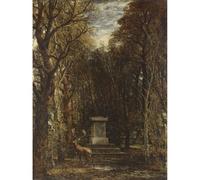 Artery8 Unframed Wall Art John Constable Cenotaph To The Memory Of Sir Joshua Reynolds - 12X16 Inch