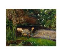 Artery8 Unframed Wall Art John Everett Millais Ophelia Cropped - 12X16 Inch