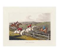 Artery8 John Heaviside Clark Fox Hunting Unframed Wall Art Print Poster Home Decor Premium