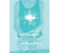 Artery8 Unframed Wall Art Kids Little Light Of Mine Shine Sparkler - 12X16 Inch