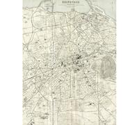 Artery8 Unframed Wall Art Map 1935 Edinburgh City Scotland Plan Chart - 12X16 Inch