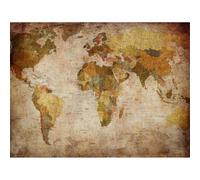 Artery8 Unframed Wall Art Map Globe World Atlas Antique Style Modern Layout - 12X16 Inch