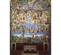 Artery8 Unframed Wall Art Michelangelo The Last Judgement 1541 Old Master Painting - 12X16 Inch