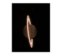 Artery8 Unframed Wall Art Nasa James Webb Space Telescope Saturns Rings Shine Planet Bedroom Decor - 12X16 Inch