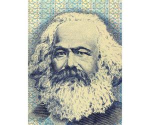 Artery8 Unframed Wall Art Painting Political Karl Marx Banknote Design Communism - 12X16 Inch