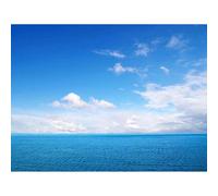 Artery8 Unframed Wall Art Photography Seascape Ocean Sea Blue Sky Clouds Serene - 12X16 Inch